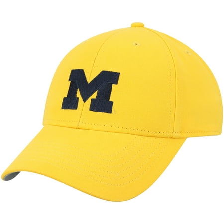 Men's Maize Michigan Wolverines Team Basic Adjustable Hat - (Best College Football Hits)