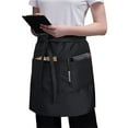 Summer 2024 Waiter Apron Black And Fouling Hotel Catering Kitchen Work Half Length Apron