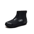 thumbnail image 4 of Women's Ankle Rain Boots Waterproof Non-Slip Round Toe Slip on Short Wellies Comfortable Chelsea Rain Boots for Outdoor Black 6(37), 4 of 9