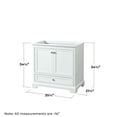 thumbnail image 4 of Wyndham Collection Wcs202036scxsxxm24 Deborah 35-1/4" Free Standing Single Wood Vanity, 4 of 7