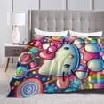 thumbnail image 5 of Hello Kitty Blanket, Super Soft Throw Blanket, Cozy Flannel Blankets For Boys Girls, Warm Blankets For Couch Sofa Bed, 80"X60", 5 of 9