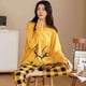 thumbnail image 1 of Conjunto de pijama holgado para mujer, ropa de casa con estampado, talla grande, primavera y otoño, novedad, 1 of 4