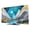 Turquoise, Gray, Gold, variant on Teal Blue Geometric TV Cover for 24 Inch Screen,Stretch Fabric Dustproof TV Display Protector,Abstract Sky Stars Moon Mountains Elastic Slipcover Monitor Cover for Indoor Desktop Computer 20.9"x11.8"