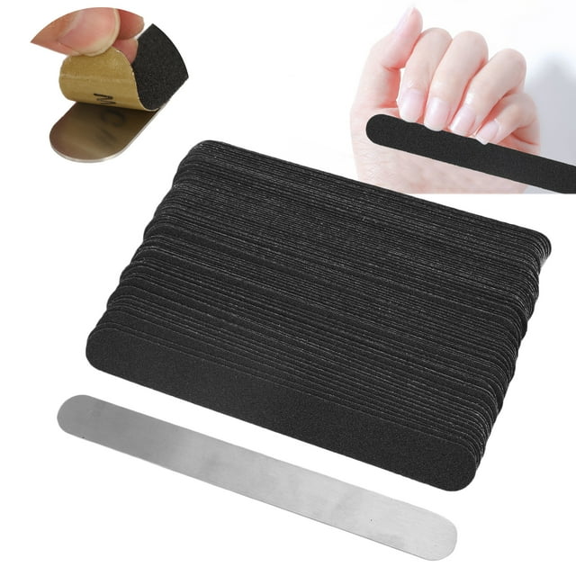 Kit de Tiras de Listas de Umas de Reemplazo, Tiras de Listas de Unas Acero inoxidable Fácil de Limpiar para Mujeres Niñas