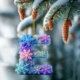 thumbnail image 6 of Mecorevxz Personalized A-Z Letter Ornaments for Christmas Tree 26 Alphabet Snowflake Christmas Ornament 2D Acrylic Xmas Hanging Pendant Suitable for Xmas Tree Decor,Christmas Gifts(E), 6 of 7