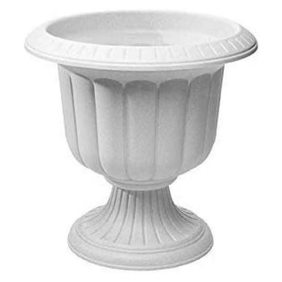 saney Classic Urn Garden Pot/Planter, Plastic, Stone Color - 14 Inch (2 Pack)