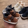 thumbnail image 5 of Infant Girls Boys Sneakers Anti-Slip Toddler First Walkers Slip On Newborn Crib Shoes, 5 of 9