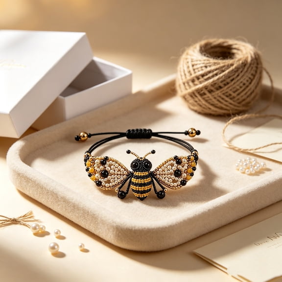 DIY Beaded Bracelet Making Kit Cute Animals Beadwork Kits with Instructions Three-Dimensional Beadwork Jewelry Craft Set for Adults Beginners
