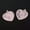 5-Rose Quartz, variant on 2pcs 16mm 20mm 25mm Heart Charms Natural Stone Gemstone Crafts Pendants-4-Snowflake Obsidian-16mm
