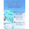 thumbnail image 6 of DAKIMOE Mens Swim Trunks 2 in 1 Swim Shorts with Compression Liner Quick Dry Swimsuits Bathing Suits Stretch Swimming Board Shorts Beach Swimwear with Zipper Pockets, 6 of 9