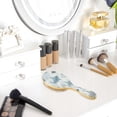 thumbnail image 5 of Wood Paddle Brush with Cushion & Round Hair Brush Blue and Gray Sharks Pattern Detangling Brush for All Hair Types, 5 of 7