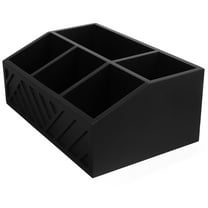 Homoyoyo Black Wooden Coffee and Tea Organizer for Small Items Storage