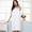 White, variant on WEISIPU Women Body Wrap Shower Towels Dress Elasticated Beach Bath SPA Towel Robe 57*30"