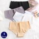 thumbnail image 2 of TrowBridge-Conjunto de bragas de 4 piezas para mujer, ropa interior sin costuras de satén de seda, bragas simples con borde ondulado, lencería agradable para la piel, calzoncillos acogedores, 2 of 4