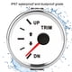 thumbnail image 4 of Boat Trim nce Gauge Meter IP67 Waterproof with Red Backlight 52mm Ship Yacht MarineWhite Dial Silver Cover, 4 of 4