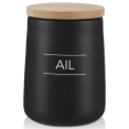 thumbnail image 4 of Bouclair Black Ceramic Garlic Container, 4 of 10