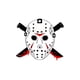 thumbnail image 2 of 1pc Women'S Casual Crew Neck T-Shirt with Geometric Killer Mask Print, Fashionable Short Sleeve Knit Polyester Top, Comfortable All-Season Summer Tee with Medium Stretch, 2 of 6