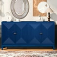 thumbnail image 2 of Spacious MDF sideboard with adjustable storage and modern vertical design for home, 2 of 7