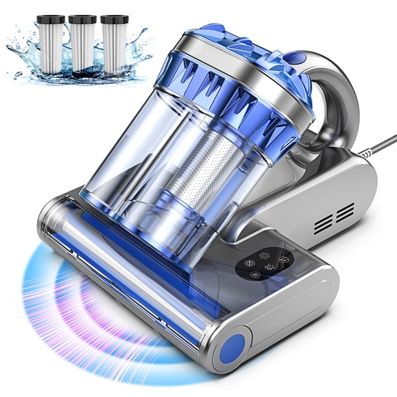 INSE Handheld Vacuum, 253.7nm UV-C Light Bed Vac Cleaner with HEPA Filter for Mattress Sofa Cirb Bed