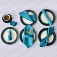 thumbnail image 1 of 12pcs Hemstitched Square Napkins 30x30cm Satin Cocktail Napkin For Party Wedding Table Cloth Soft Kitchen Dinner Napkins, 1 of 4