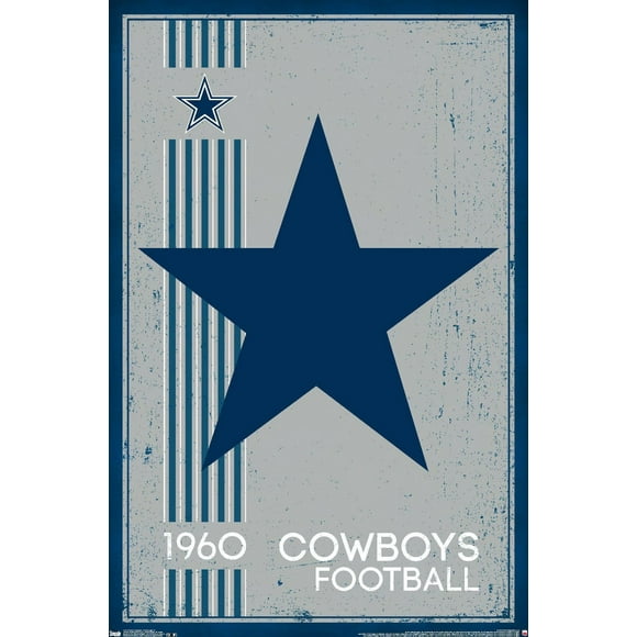 NFL Dallas Cowboys - Retro Logo 14 Wall Poster, 22.375" x 34"