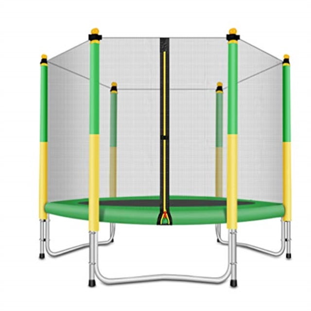 fashionsport outfitters trampoline with safety enclosure indoor or