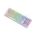 thumbnail image 1 of 87 Keys K16 Keyboard Wired Waterproof Backlit RGB Color Mechanical Keyboard Computer Accessory for Notebook - White, 1 of 5