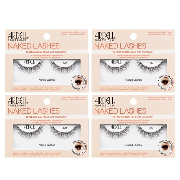 Pestañas postizas Ardell Naked Lashes Natural 420, 4 pares
