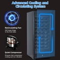 thumbnail image 4 of Homhougo 48" Large Single Zone Wine Fridge, 80 Bottle Wine Cooler Refrigerator with Intelligent Digital Temperature Control, Low Noise Operation, Freestanding Wine Refrigerator (115V/60HZ), 4 of 8