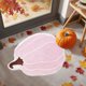 thumbnail image 1 of Alfombra de baño en forma de calabaza, lavable, naranja, 40*60cm (Piel sintética), 1 of 9