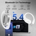 thumbnail image 2 of Open Ear Earbuds,AILKIN Bluetooth 5.4 Earbuds Headset 45Hrs Playtime Waterproof IPX7 Ear Hooks Wireless Earbuds with Charging Case Noise Cancelling for iPhone,Android Open Ear Headphones,White, 2 of 7