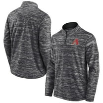 Men's Fanatics Charcoal Arizona Diamondbacks Getting Faster Space-Dye Quarter-Zip Top