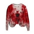 thumbnail image 5 of Towmus Oversized Halloween Sweatshirts Women Graphic Sweatshirt Casual Long Sleeve Fall Winter Pullover Tops, 5 of 5