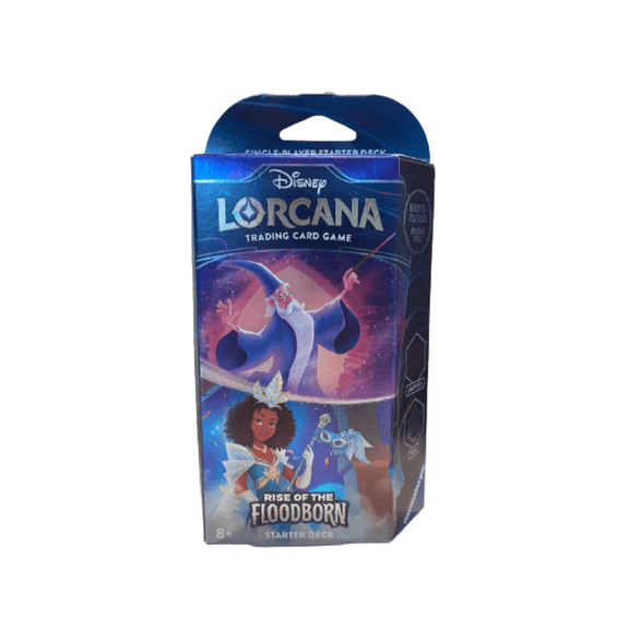 Disney Lorcana Rise Of The Floodborn Starter Deck: Merlin - Shapeshifter, Tiana - Celebrating Princess