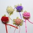 thumbnail image 3 of Pulsera de cinta para fiesta de boda, ramillete de muñeca para dama de honor, flores rosas de espuma, 3 of 5