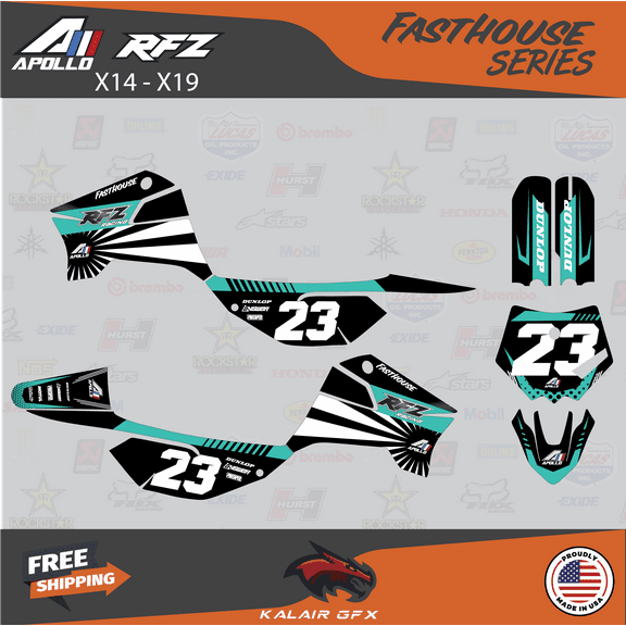 Kalair GFX Graphics Kit for Apollo RFZ X4-X6 X14-X19 (All Years) Fh Series