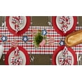thumbnail image 4 of Contemporary Home Living Tartan Plaid Cotton Table Runner - 72" - White and Red, 4 of 8