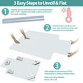 thumbnail image 3 of Segawe Clear Office Mat PVV Chair Mat for Low Pile Rug 48"x36", 3 of 10