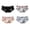 4-pack, variant on Yundobop Men's Spandex Low Rise Printed Bikini Briefs Underwear