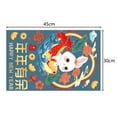 thumbnail image 6 of Riguas Glass Sticker Cartoon Rabbit Print Happy New Year Chinese Traditional Elements Waterproof Removable Home Decoration PVC 2023 Year of The Rabbit Shopwindow Decal for Spring Festival, 6 of 8