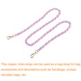 thumbnail image 3 of Uxcell Purse Chain Strap, 47" Purse Strap Shoulder Bag Replacement Strap(Purple/Gold), 3 of 6