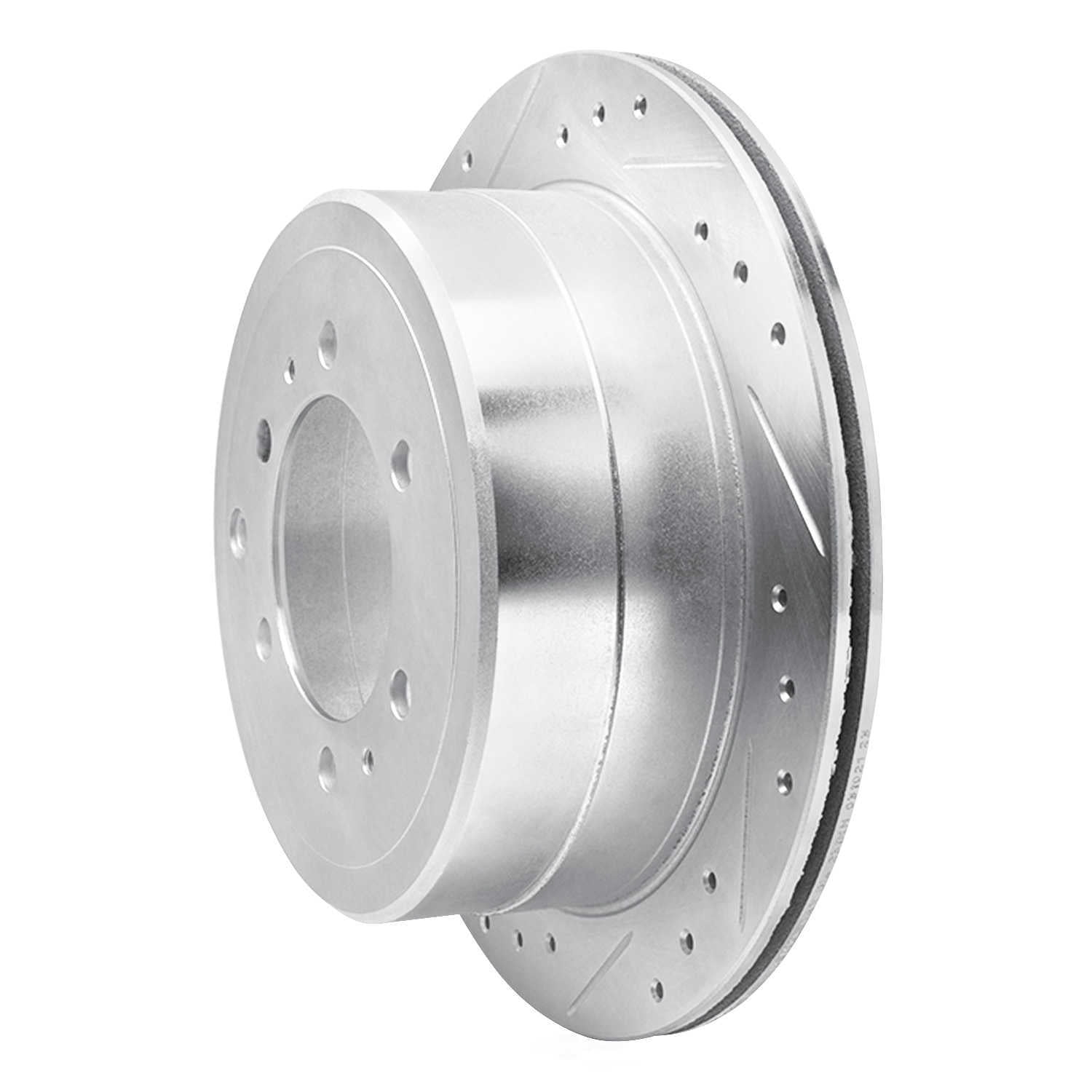 Dynamic Friction Company 631-76117L DFC Brake Rotor - Drilled And Slotted - Silver