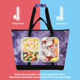 thumbnail image 4 of Large Hand-held Ice Pack Picnic Bag Insulation and Refrigeration Suitable for Shopping Picnics and Camping Purple Lava, 4 of 8