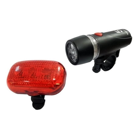 Wawacycle Bike Light Set Super Bright 5 LED Headlight, 3 LED Taillight, Quick-release Bike Light Set Headlight and Taillight