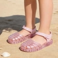 thumbnail image 5 of Gyujnb Girls Glitter Jelly Sandals Soft Sole Casual Footwear, Adjustable Strap Closed Toe Water Shoes (Toddler, Little Girls),4.5-5 Years, 5 of 7