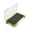 Green-1, variant on 6.9x4.1x0.8 Inch Fishing Tackle Box Super Slim Fishing Box - Hooks Spinners Spoons Storage Tackle Tray, Lightweight PP for Hooks and Bait - For Fishing Gear