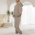 thumbnail image 3 of Ensemble de Survêtement 2 Pcs pour Femmes Simple Décontracté Tendance (Kaki P), 3 of 6