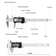 thumbnail image 2 of Herramienta de medición Qfun Vernier Digital 150 mm inoxidable, 2 of 6