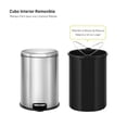thumbnail image 3 of Bote de basura EKO Serene 5L acero inoxidable con cubo interior cierre suave, 3 of 5