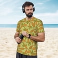 thumbnail image 4 of Wukai Corn Print Men's Short-Sleeved Mesh T-Shirt,Quick-Dry Short Sleeve Workout T-Shirt-Medium, 4 of 8